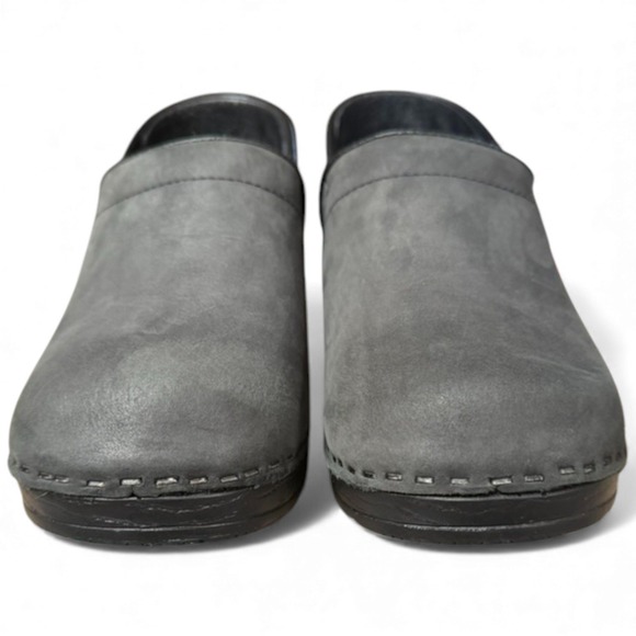 BJÖRK Swedish Comfort Black Leather Professional Clogs Slip-On Size 39/9 - Picture 5 of 12